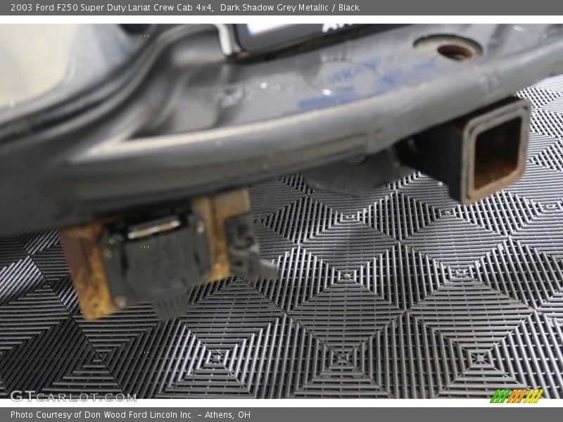 Dark Shadow Grey Metallic / Black 2003 Ford F250 Super Duty Lariat Crew Cab 4x4
