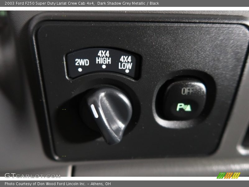 Dark Shadow Grey Metallic / Black 2003 Ford F250 Super Duty Lariat Crew Cab 4x4