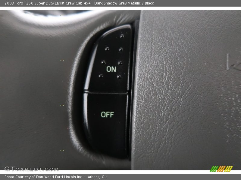 Dark Shadow Grey Metallic / Black 2003 Ford F250 Super Duty Lariat Crew Cab 4x4