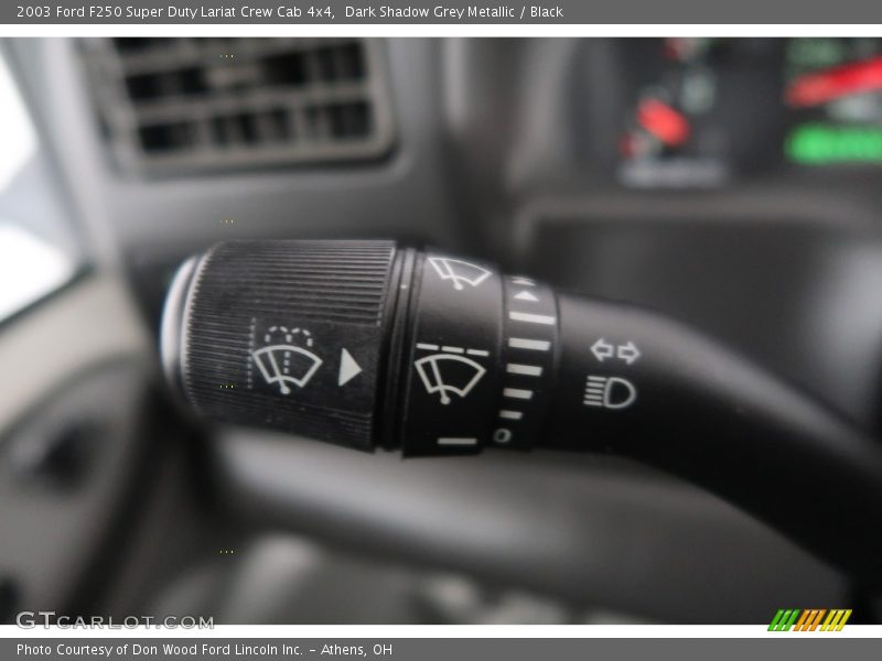 Dark Shadow Grey Metallic / Black 2003 Ford F250 Super Duty Lariat Crew Cab 4x4
