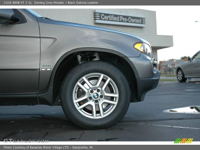 Sterling Grey Metallic / Black Dakota Leather 2006 BMW X5 3.0i