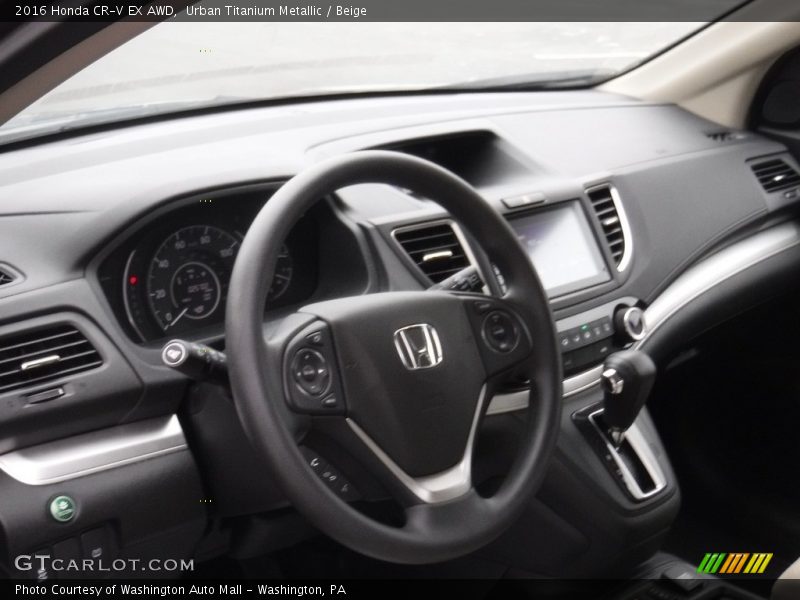 Urban Titanium Metallic / Beige 2016 Honda CR-V EX AWD
