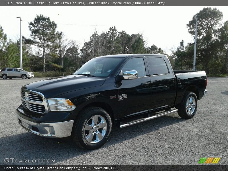 Brilliant Black Crystal Pearl / Black/Diesel Gray 2019 Ram 1500 Classic Big Horn Crew Cab 4x4