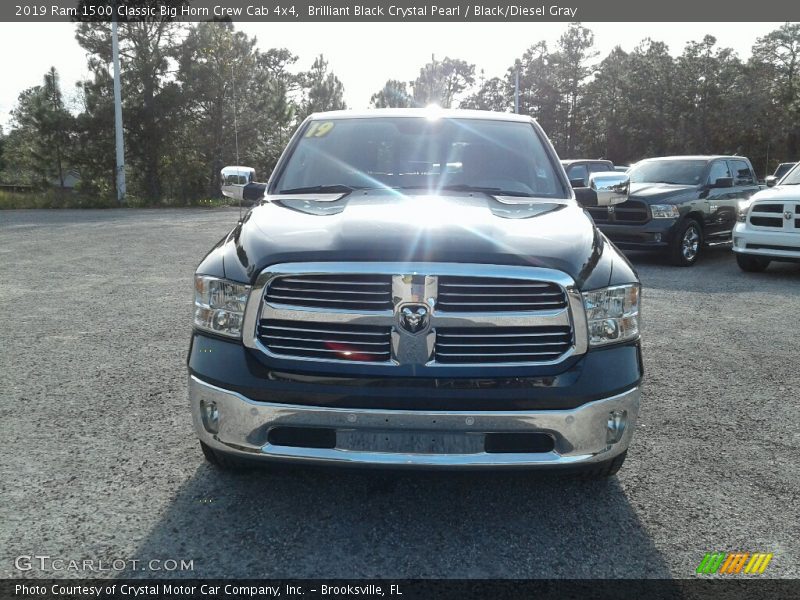 Brilliant Black Crystal Pearl / Black/Diesel Gray 2019 Ram 1500 Classic Big Horn Crew Cab 4x4