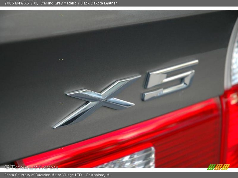 Sterling Grey Metallic / Black Dakota Leather 2006 BMW X5 3.0i