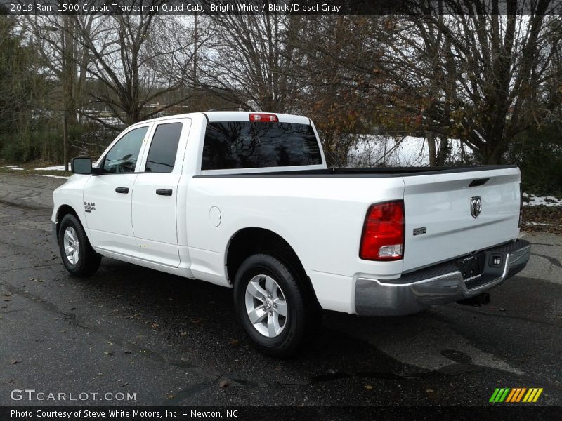 Bright White / Black/Diesel Gray 2019 Ram 1500 Classic Tradesman Quad Cab