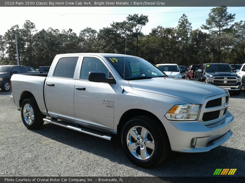 Bright Silver Metallic / Black/Diesel Gray 2019 Ram 1500 Classic Big Horn Crew Cab 4x4