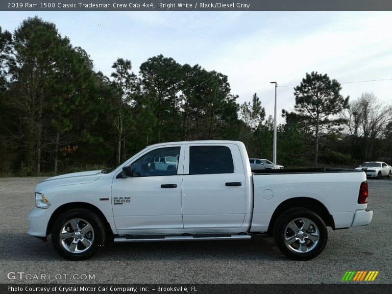 Bright White / Black/Diesel Gray 2019 Ram 1500 Classic Tradesman Crew Cab 4x4