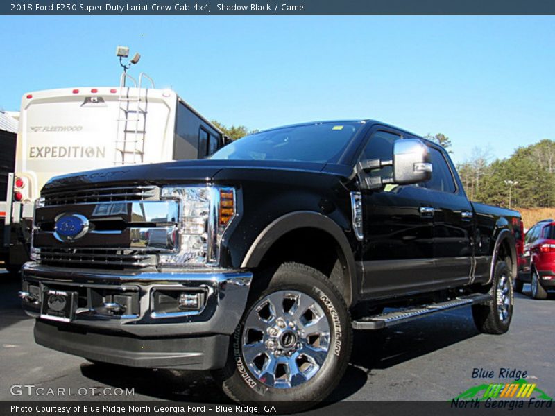 Shadow Black / Camel 2018 Ford F250 Super Duty Lariat Crew Cab 4x4
