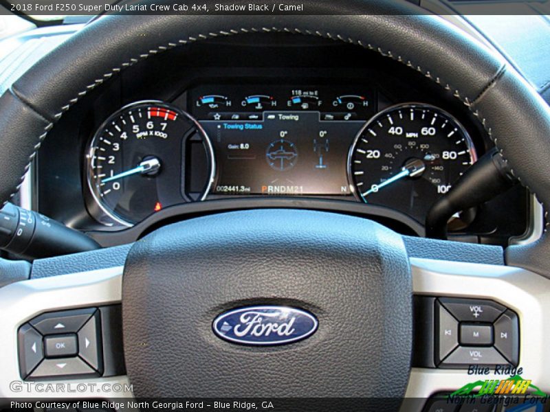 Shadow Black / Camel 2018 Ford F250 Super Duty Lariat Crew Cab 4x4