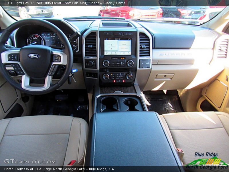 Shadow Black / Camel 2018 Ford F250 Super Duty Lariat Crew Cab 4x4