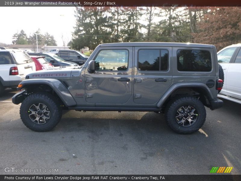 Sting-Gray / Black 2019 Jeep Wrangler Unlimited Rubicon 4x4