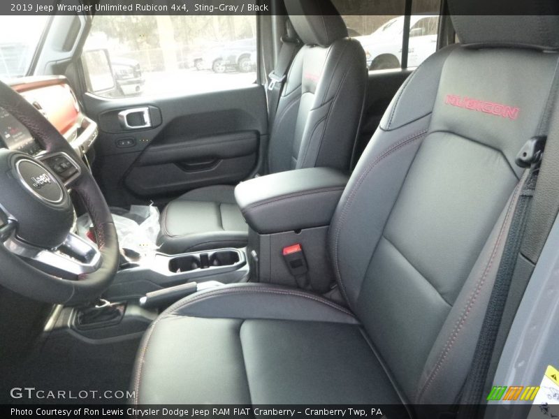 Front Seat of 2019 Wrangler Unlimited Rubicon 4x4