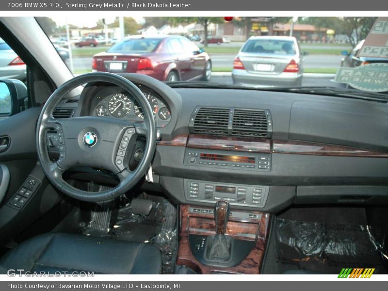 Sterling Grey Metallic / Black Dakota Leather 2006 BMW X5 3.0i