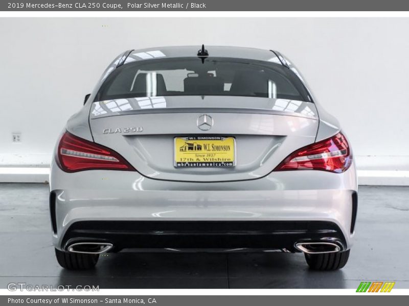 Polar Silver Metallic / Black 2019 Mercedes-Benz CLA 250 Coupe
