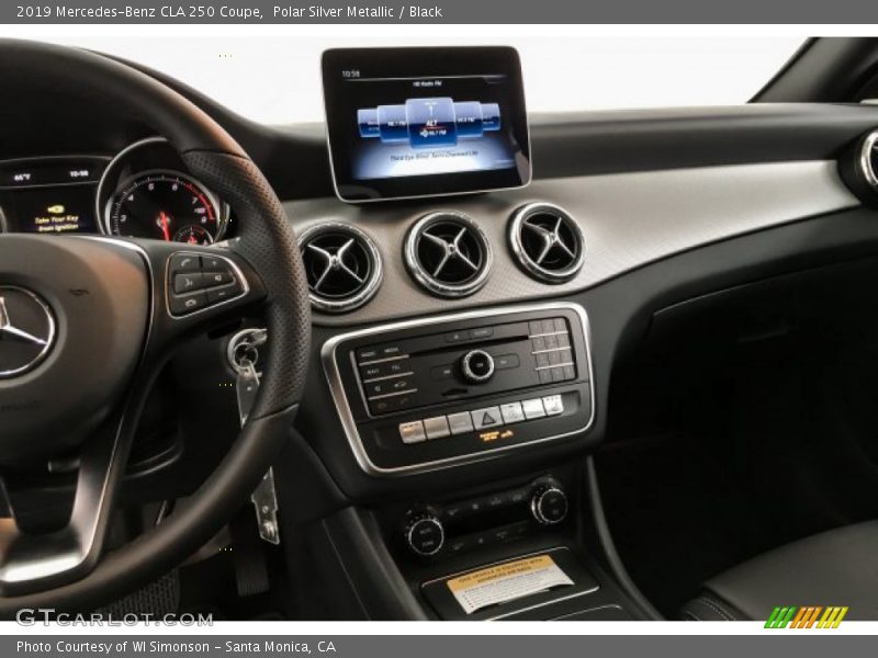 Polar Silver Metallic / Black 2019 Mercedes-Benz CLA 250 Coupe