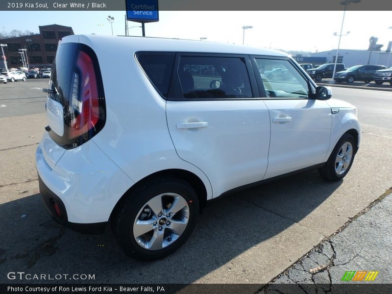 Clear White / Black 2019 Kia Soul