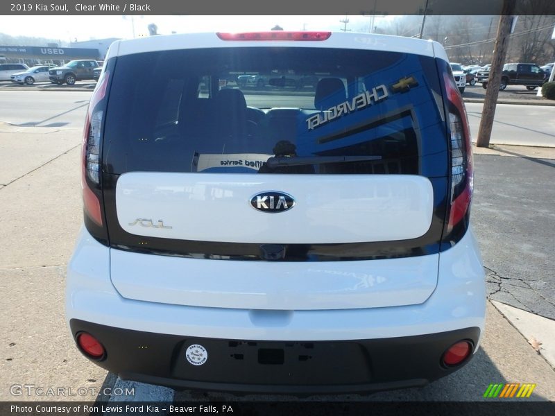 Clear White / Black 2019 Kia Soul