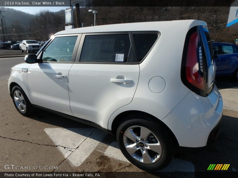 Clear White / Black 2019 Kia Soul