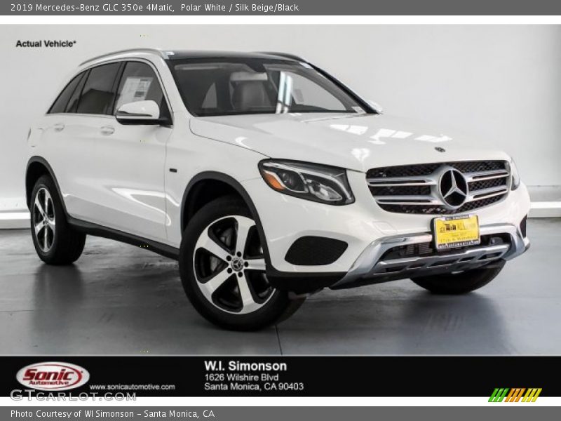 Polar White / Silk Beige/Black 2019 Mercedes-Benz GLC 350e 4Matic