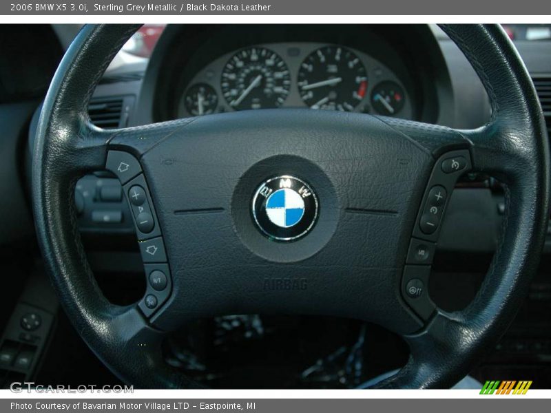Sterling Grey Metallic / Black Dakota Leather 2006 BMW X5 3.0i