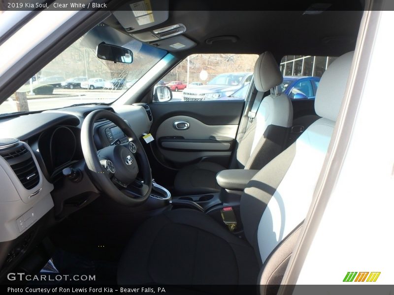 Clear White / Black 2019 Kia Soul