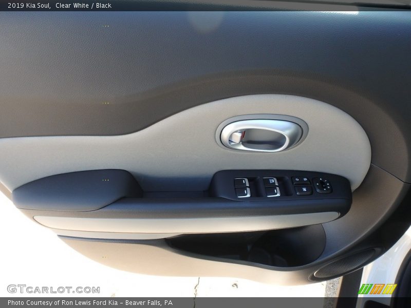 Clear White / Black 2019 Kia Soul