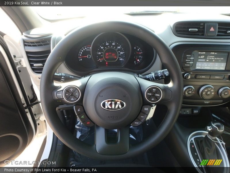 Clear White / Black 2019 Kia Soul