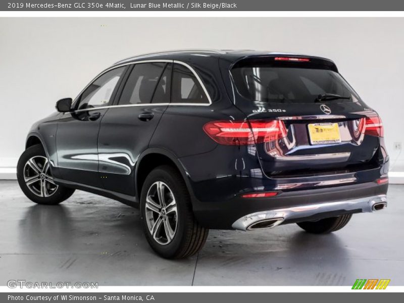 Lunar Blue Metallic / Silk Beige/Black 2019 Mercedes-Benz GLC 350e 4Matic