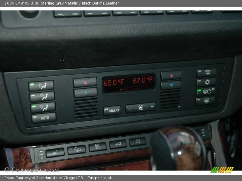Sterling Grey Metallic / Black Dakota Leather 2006 BMW X5 3.0i