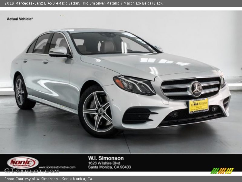 Iridium Silver Metallic / Macchiato Beige/Black 2019 Mercedes-Benz E 450 4Matic Sedan