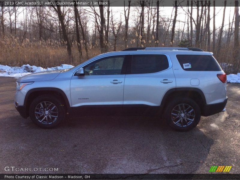 Quicksilver Metallic / Jet Black 2019 GMC Acadia SLT AWD