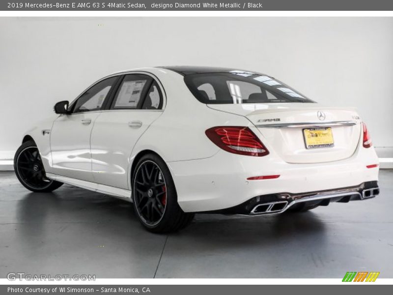 designo Diamond White Metallic / Black 2019 Mercedes-Benz E AMG 63 S 4Matic Sedan