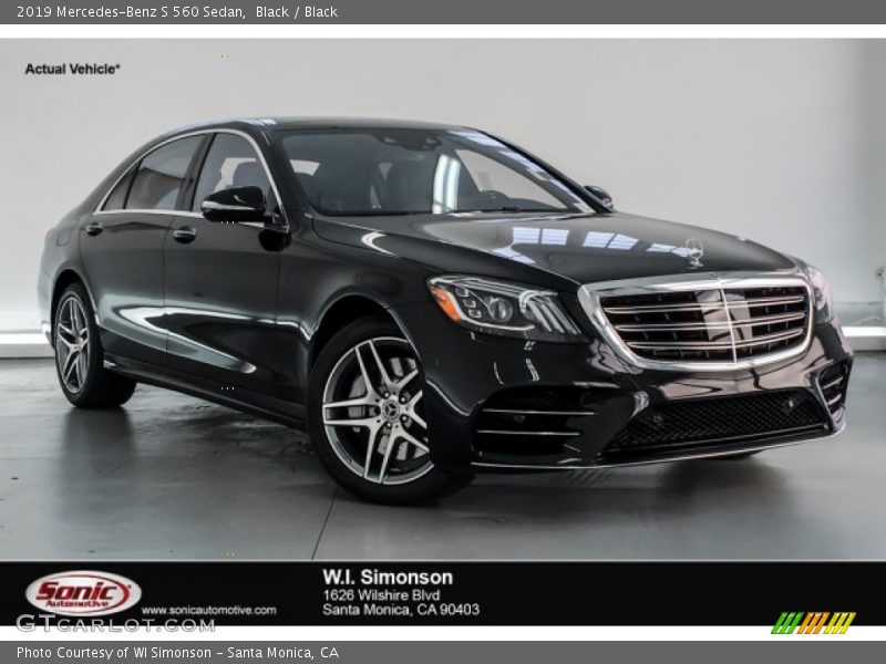 Black / Black 2019 Mercedes-Benz S 560 Sedan