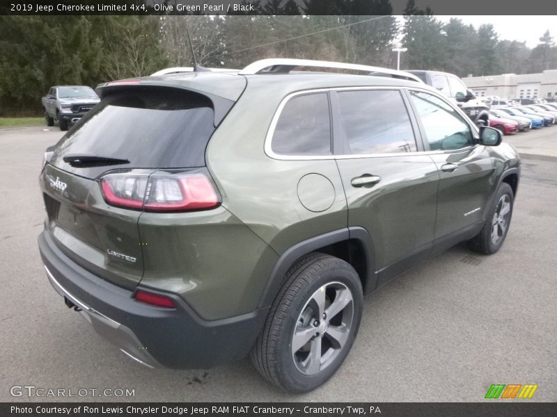 Olive Green Pearl / Black 2019 Jeep Cherokee Limited 4x4