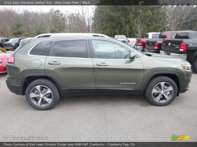 Olive Green Pearl / Black 2019 Jeep Cherokee Limited 4x4
