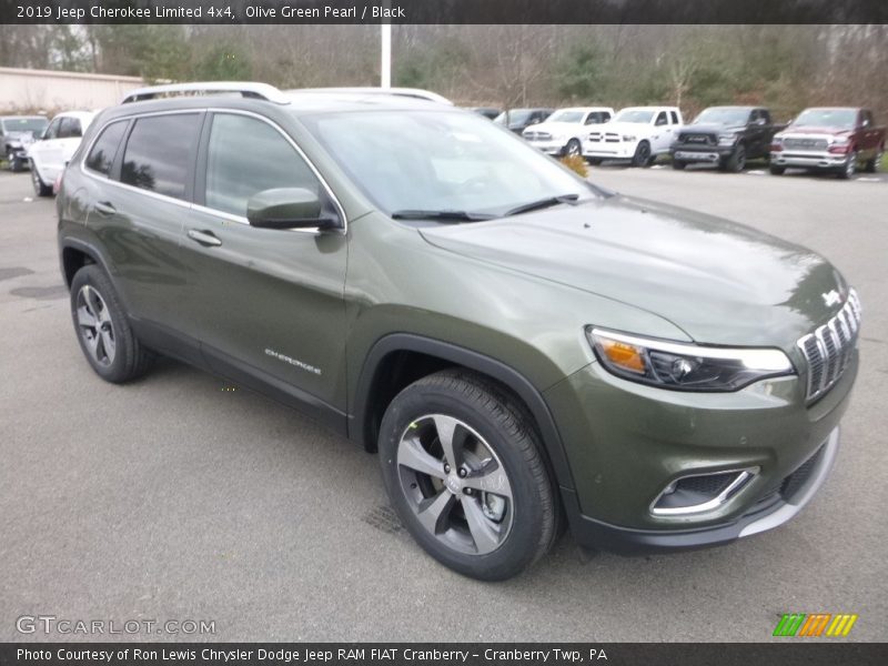 Olive Green Pearl / Black 2019 Jeep Cherokee Limited 4x4