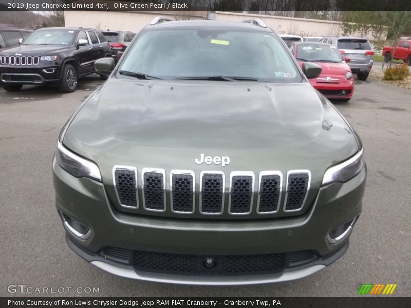 Olive Green Pearl / Black 2019 Jeep Cherokee Limited 4x4