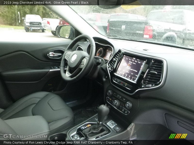 Olive Green Pearl / Black 2019 Jeep Cherokee Limited 4x4