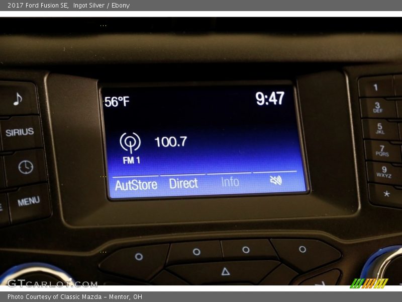 Ingot Silver / Ebony 2017 Ford Fusion SE