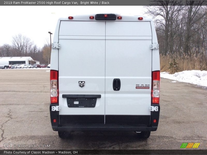 Bright White / Black 2019 Ram ProMaster 2500 High Roof Cargo Van