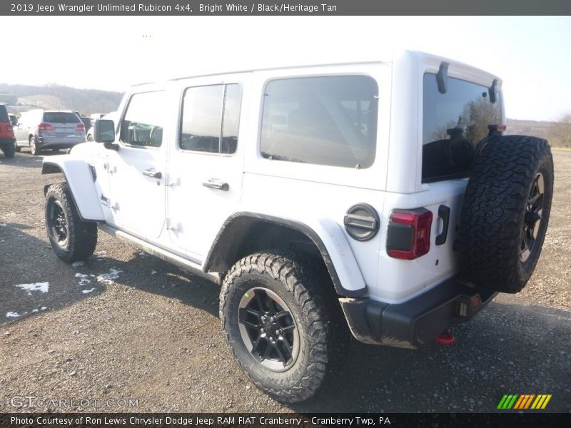 Bright White / Black/Heritage Tan 2019 Jeep Wrangler Unlimited Rubicon 4x4
