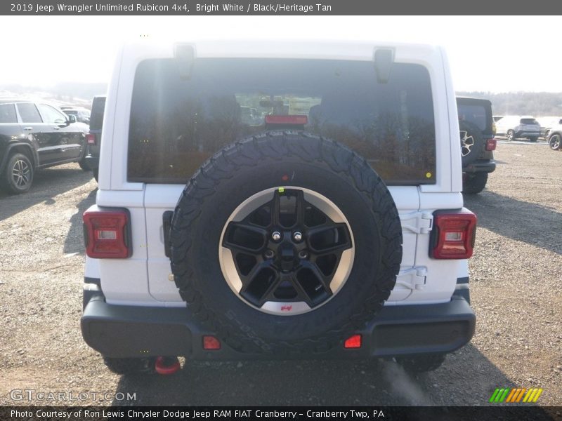 Bright White / Black/Heritage Tan 2019 Jeep Wrangler Unlimited Rubicon 4x4