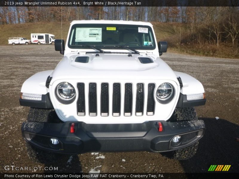 Bright White / Black/Heritage Tan 2019 Jeep Wrangler Unlimited Rubicon 4x4