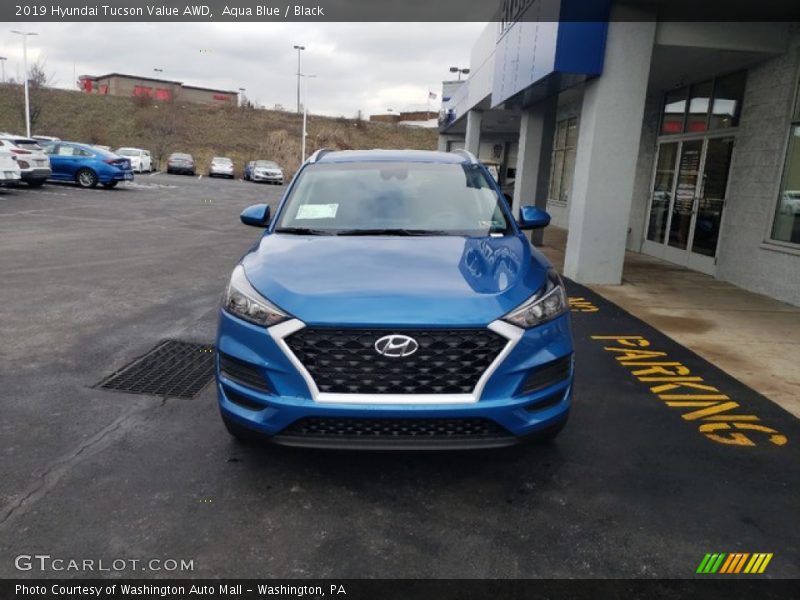 Aqua Blue / Black 2019 Hyundai Tucson Value AWD