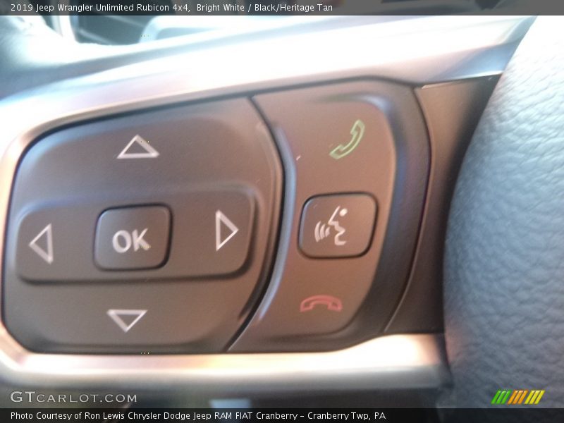 Bright White / Black/Heritage Tan 2019 Jeep Wrangler Unlimited Rubicon 4x4