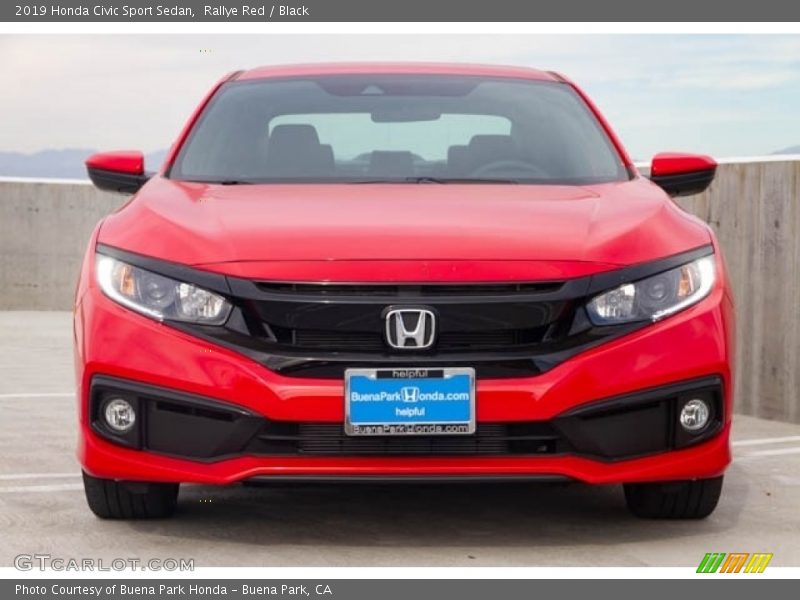 Rallye Red / Black 2019 Honda Civic Sport Sedan