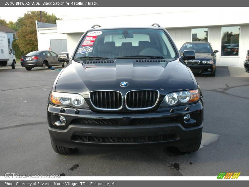 Black Sapphire Metallic / Black 2006 BMW X5 3.0i