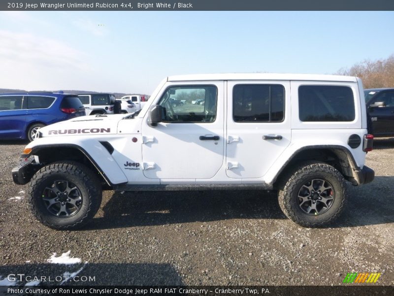 Bright White / Black 2019 Jeep Wrangler Unlimited Rubicon 4x4