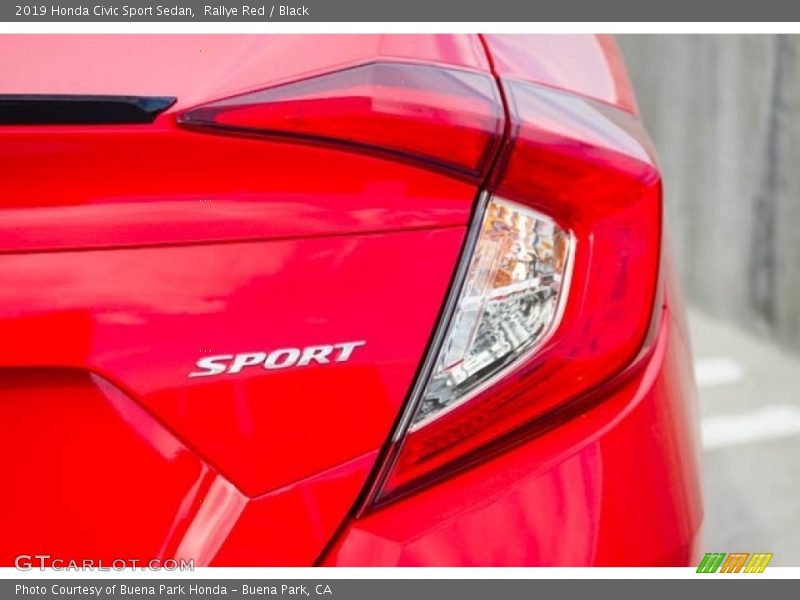 Rallye Red / Black 2019 Honda Civic Sport Sedan
